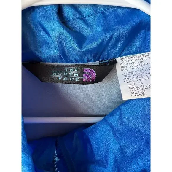 Vintage‎ RARE 80s The North Face Nylon Pullover Windbreaker - Blue / Purple - M